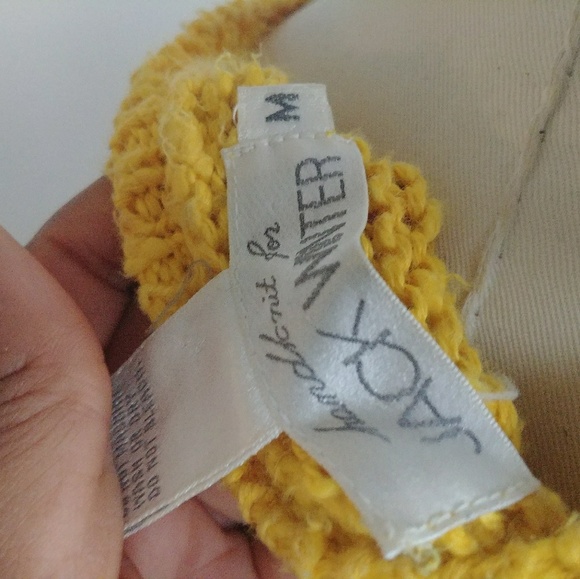 80s Jack winter  yellow vintage boxy knit sweater - Picture 6 of 8